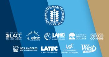 Logo lock up of Los Angeles Community College District and the nine colleges