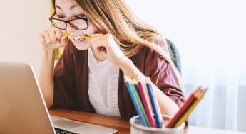 Laptop, Woman, Education image