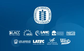 Logo lockup  of the Los Angeles Community College District and its nine colleges.