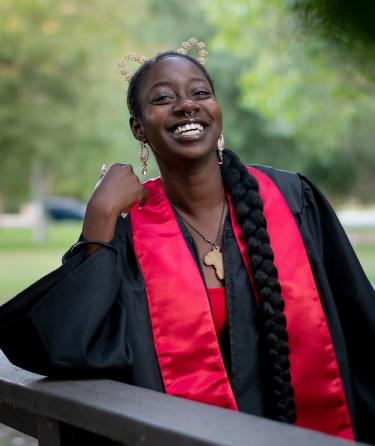 Afroamerican Student Smiling