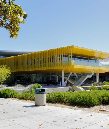 Student Union Building with Person