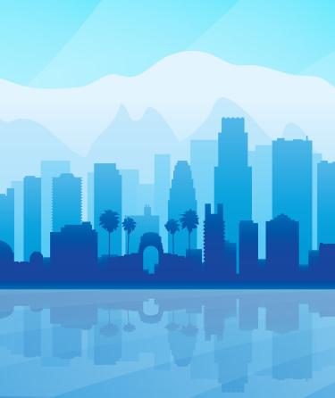 Panoramic image of Los Angeles