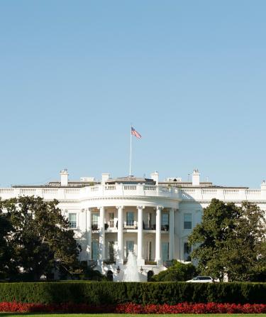 Banner Image of the White House in Washington D.C.
