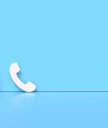 Contact icons leaning agaisnt a wall