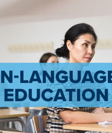 Adult students in classroom