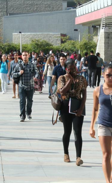 Students on Walkway