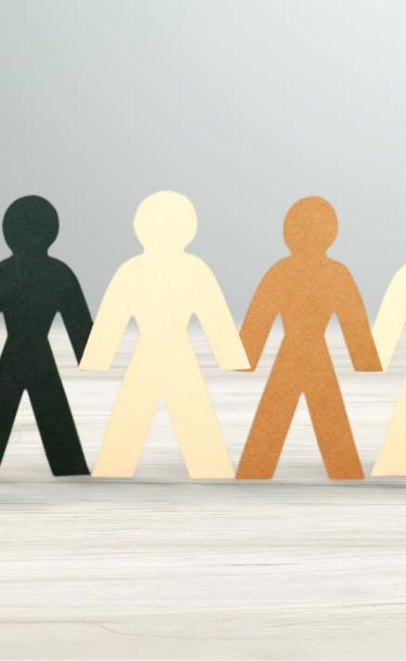 Row of Paper People