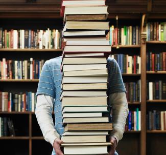 Man at the Library