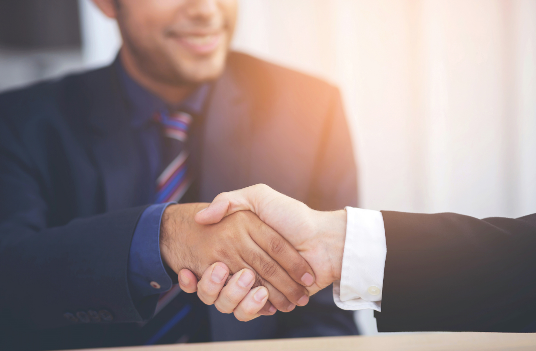 Two Man Doing Shaking Hands