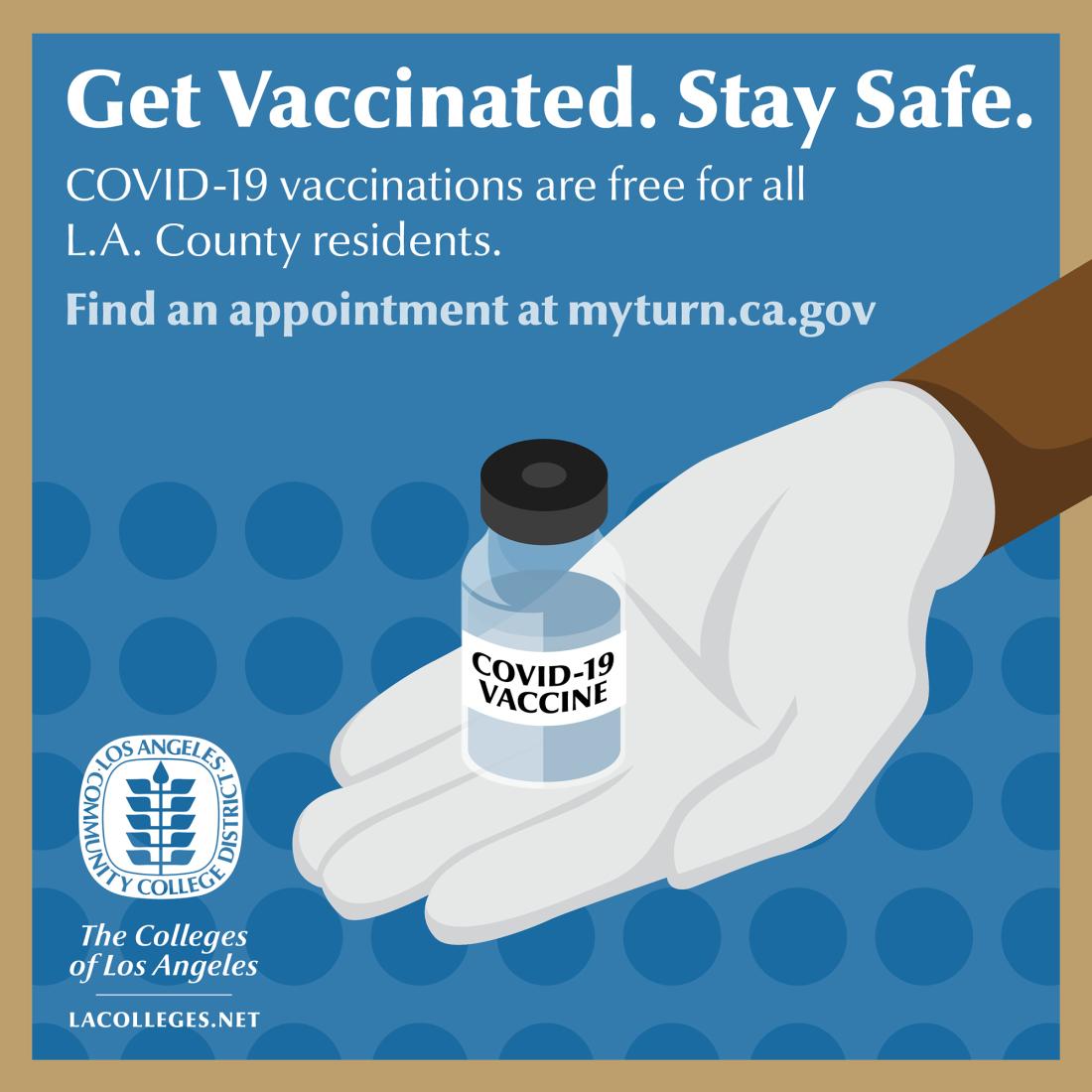 Stay Safe Get Vaccinated Banner