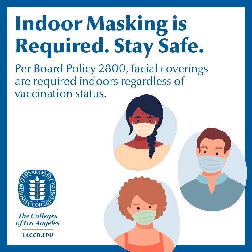 Stay Safe Masking Required Banner