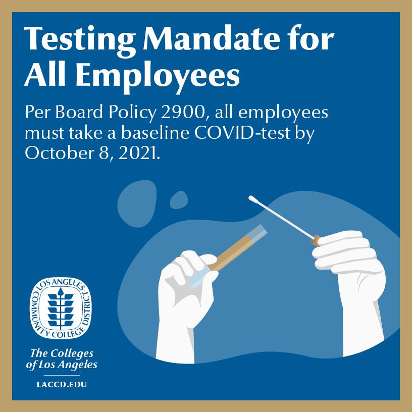Stay Safe Testing Required Banner