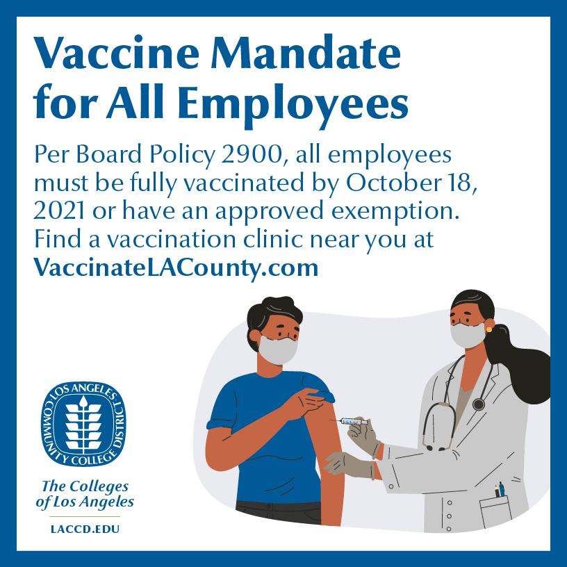 Vaccine Mandate for Employees Banner