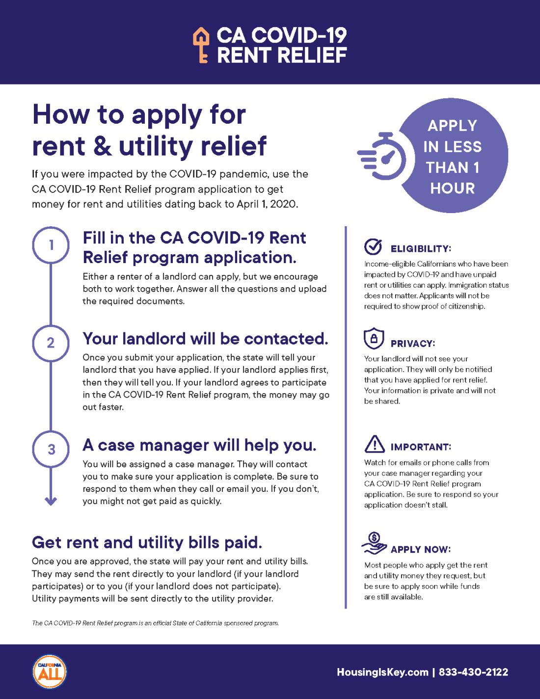 CA COVID-19 Rent Relief Flyer