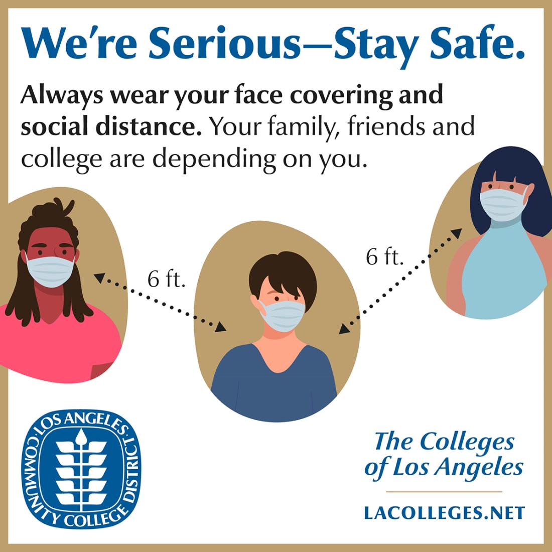 Were Serious Stay Safe Banner