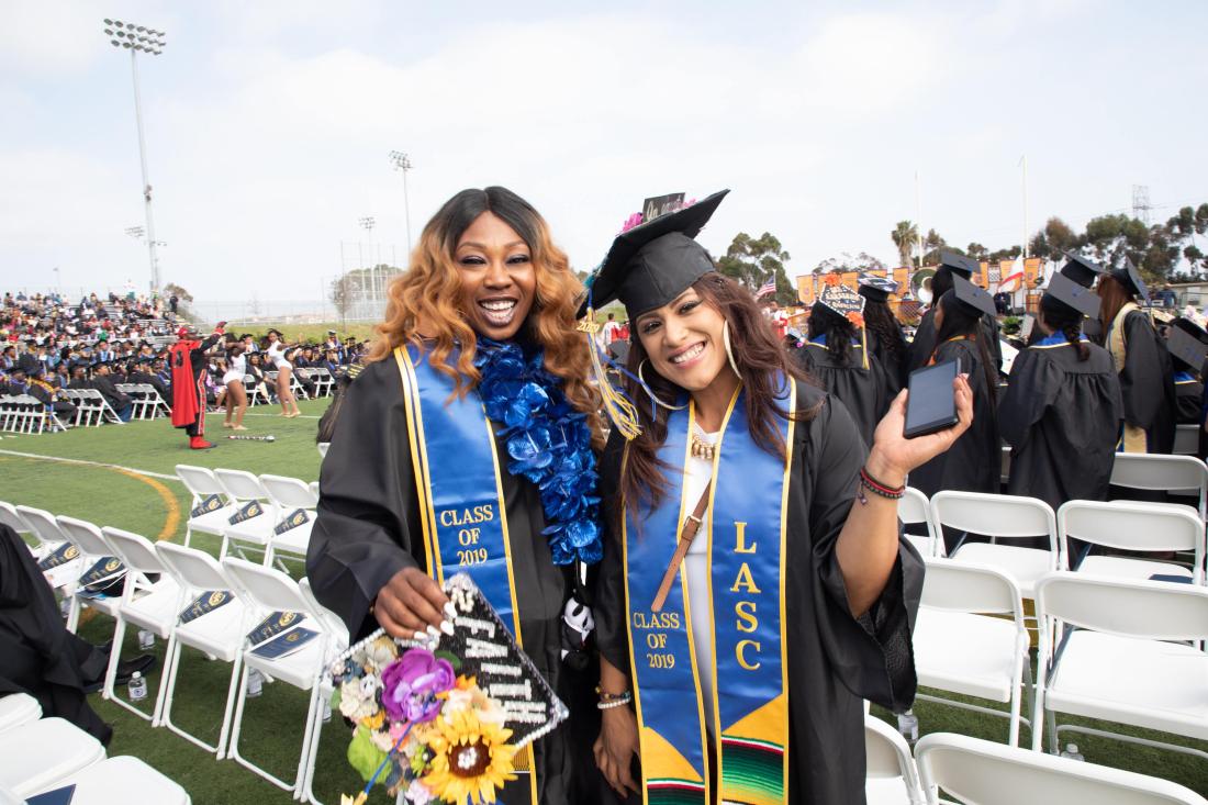 Graduated Students with Decorative Hats