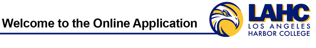 Welcome to the Online Application LAHC Banner