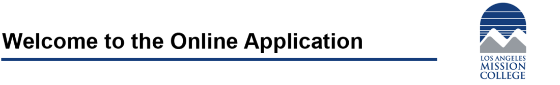 Welcome to the Online Application LAMC Banner