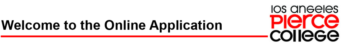 Welcome to the Online Application LAPC Banner