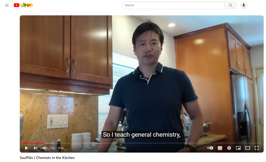 Professor Benny Ng in the kitchen