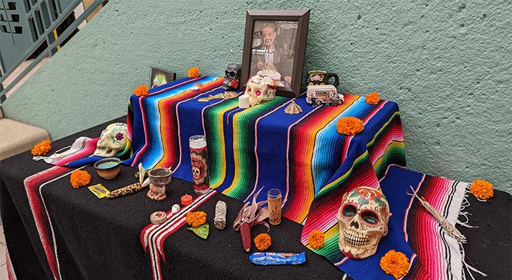 An Altar created by Los Angeles Mission College’s MEChA students