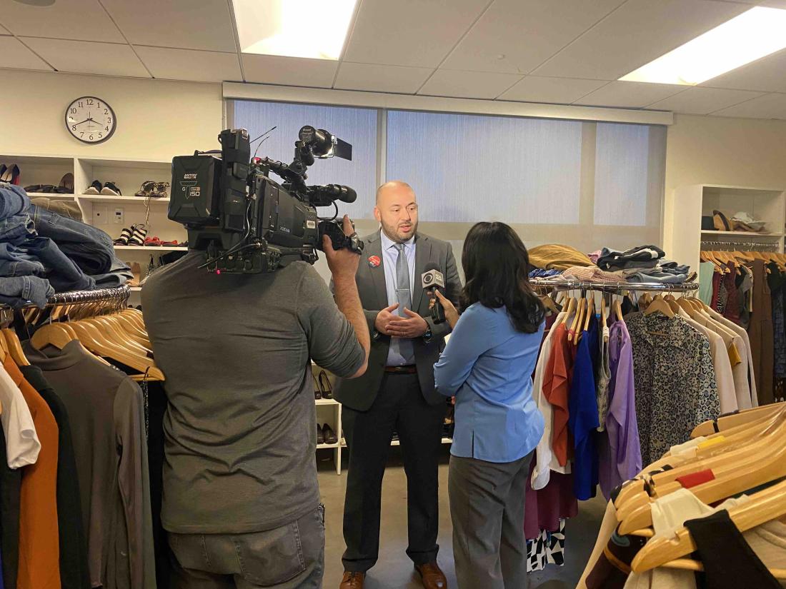 On March 29, 2023, KCBS and KCAL news feature LACC’s Cubby’s Closet on four live cut away segments on their morning news programs featuring interviews with staff and students.