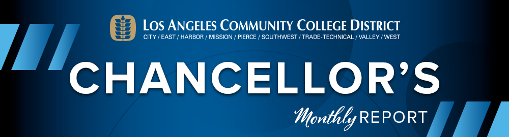 Chancellor's monthly report header banner