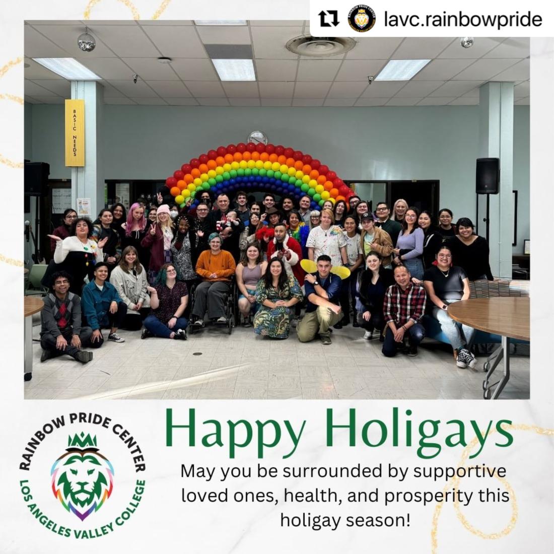 Students and employees at the LAVC Rainbow Pride Center’s Holigay Mixer 2023 