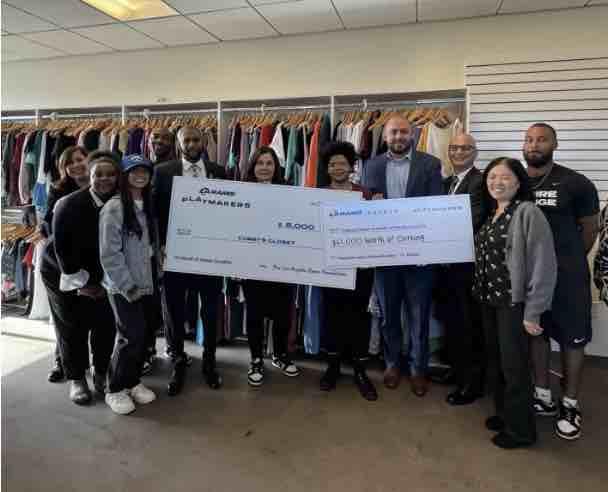 The Rams donated $5,000 to support Cubby’s Closet, LACC’s free clothing store for students, and PacSun donated $57,000 worth of clothing for LACC students