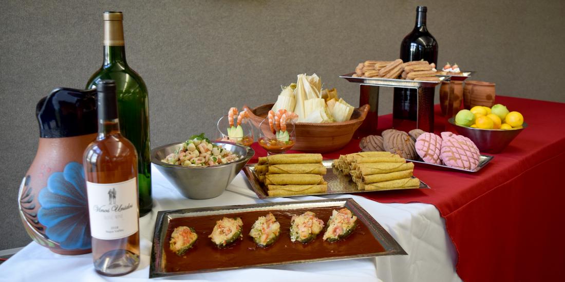 A sampling of the food and wine available at "A Taste of Mexico City" Food & Wine Festival