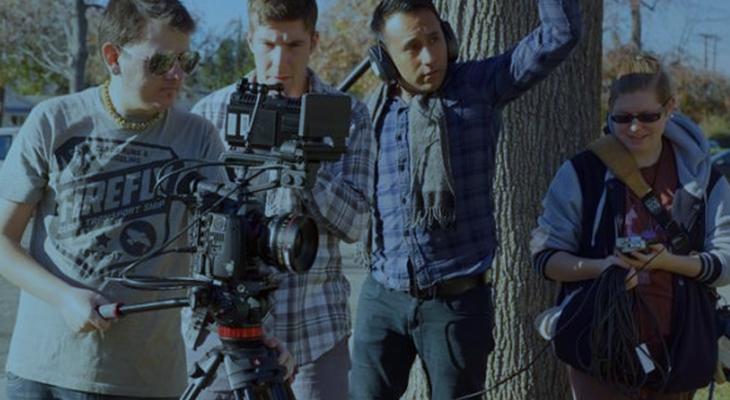 Digital multimedia students filming