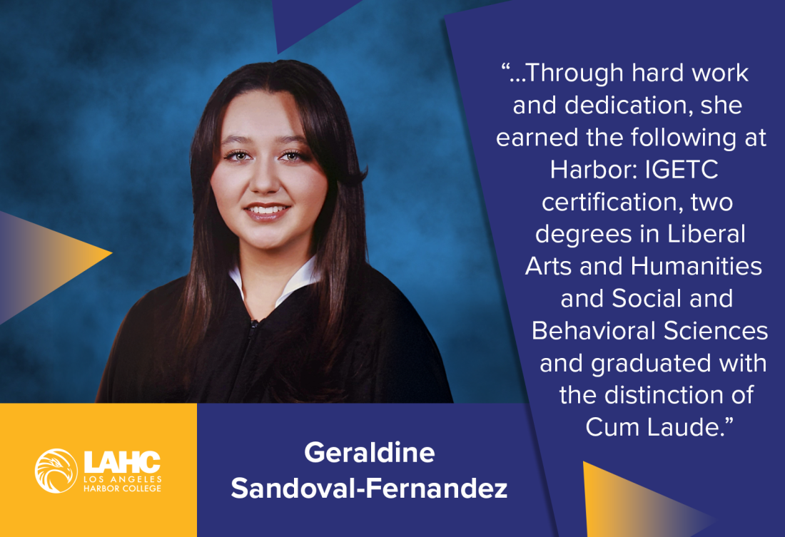 Geraldine Sandoval-Fernandez - LAHC Student Spotlight of the Week