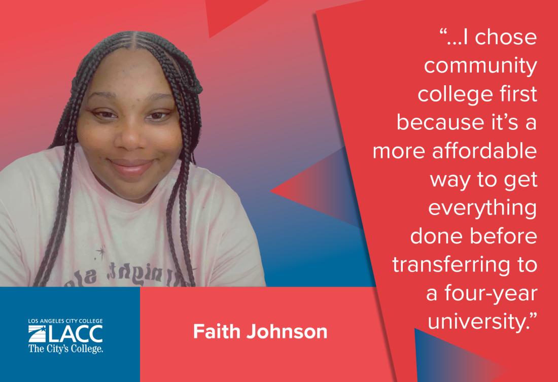 Faith Johnson - Los Angeles City College Student Spotlight of the Week