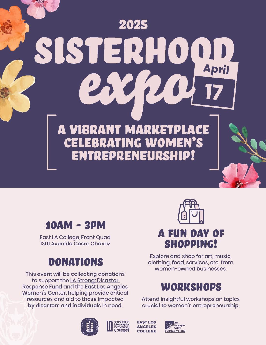 LACCD Sisterhood expo flyer