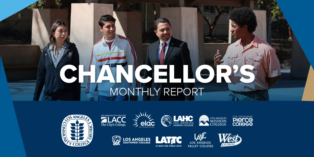 Chancellor's monthly report