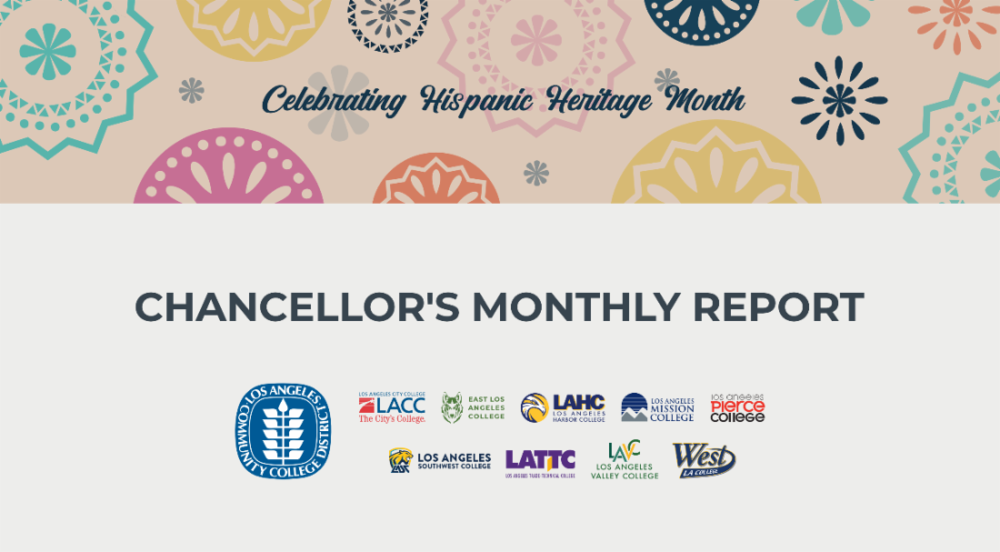 Chancellor's monthly report