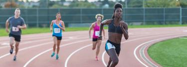 People in an athletics competition