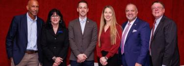 EdPolicy Hub launch event with USC Rossier Dean Pedro Noguera; Garden Grove Unified School District Superintendent Gabriela Mafi EdD ’02; USC Rossier Associate Professor Morgan Polikoff; UNITE-LA President Alysia Bell; Los Angeles Community College District Chancellor Francisco Rodriguez and USC EdPolicy Hub Executive Director Jon Fullerton.