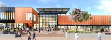 A rendering of the Kinesiology, Wellness and Athletic Complex at East Los Angeles Community College in California. McCarthy and architect HED will build the project.