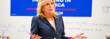 First lady Jill Biden visits Forsyth Technical Community College