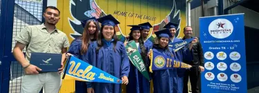 Seven students at Stella High Charter Academy
