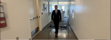 Chancellor Román interviewed by María Paula Ochoa Telemundo 52
